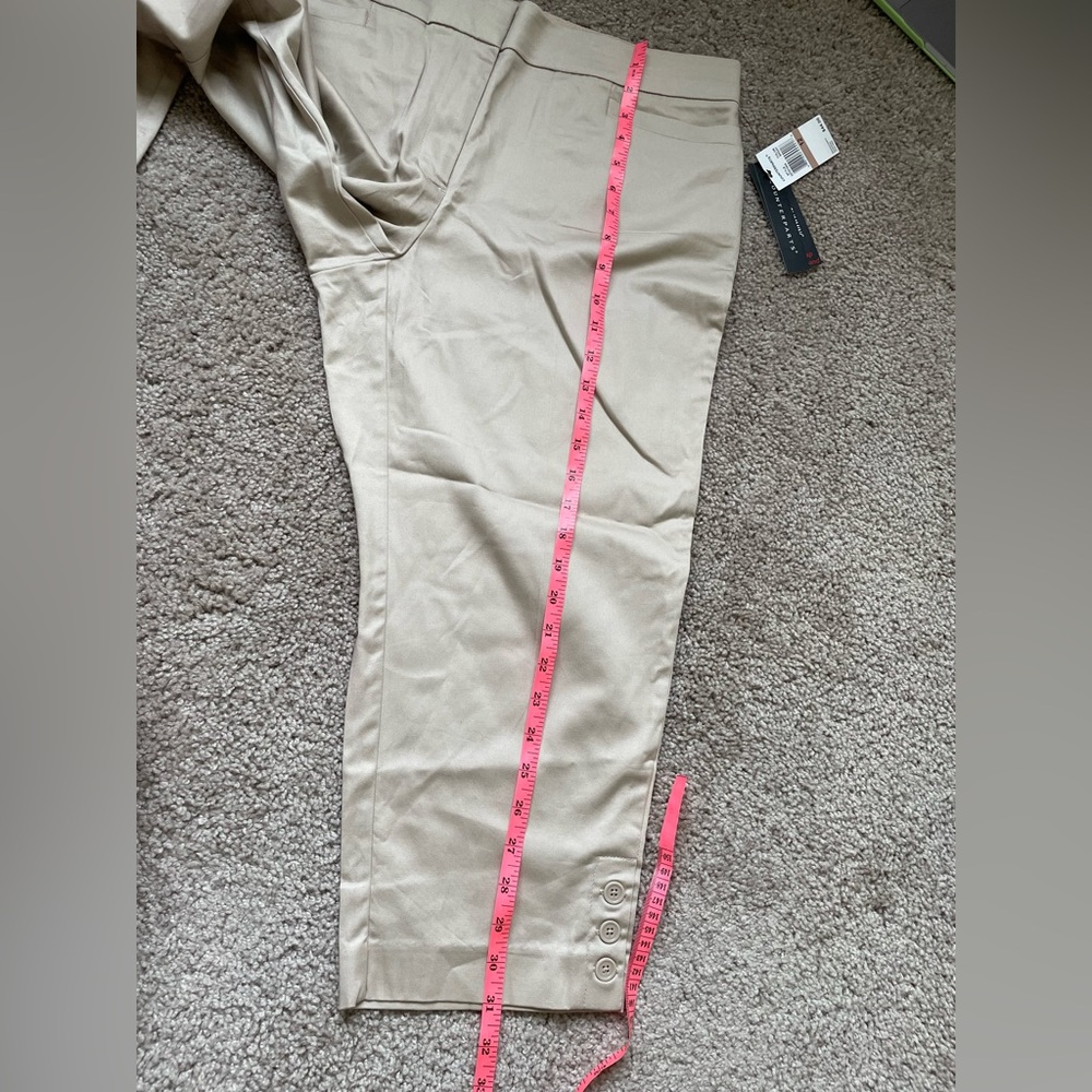 NWT Counterparts Khaki Straight Leg Pants Wheat 12 2272210HA - Picture 3 of 8